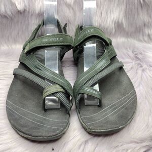 Merrell Freesia Bungee Sandals Womens Size 7 Black Performance Footwear